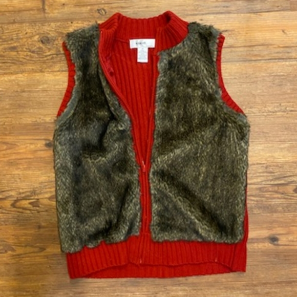 k.i.k.i.t Jackets & Blazers - Kikit Faux Fur Front Sweater Vest